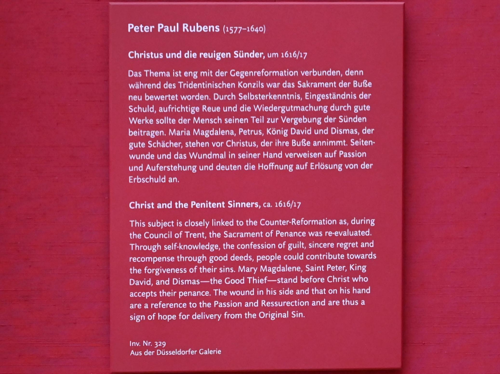Peter Paul Rubens (1598–1640), Christus und die reuigen Sünder, München, Alte Pinakothek, Obergeschoss Saal VII, um 1616–1617, Bild 2/2