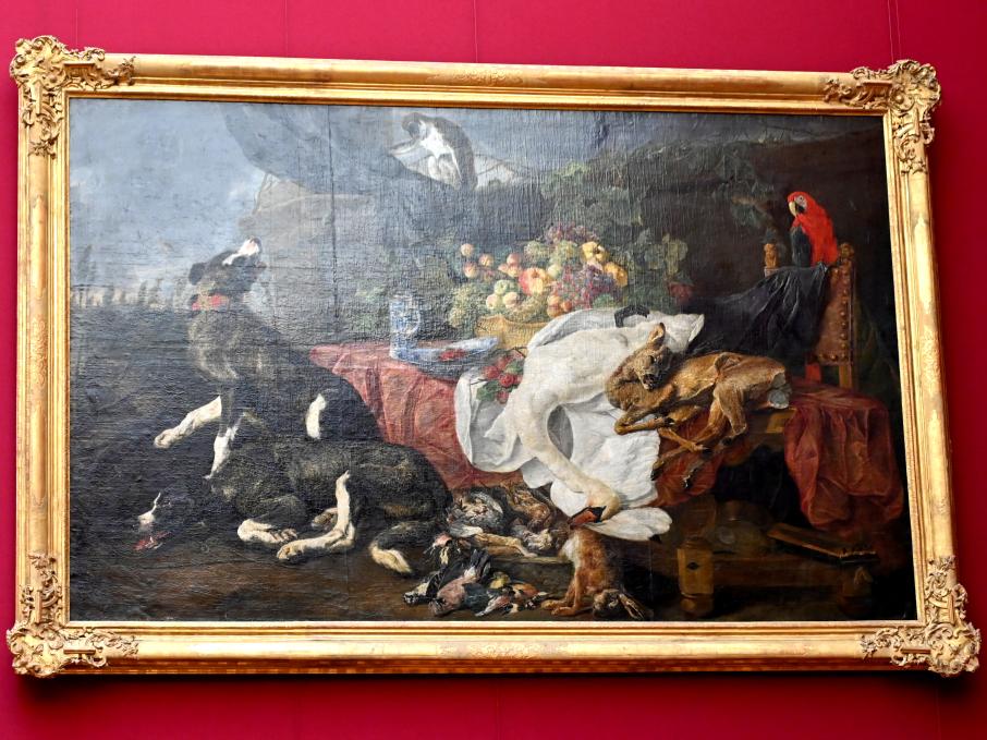 Jan Fyt (1647–1655), Stillleben mit Jagdhunden, München, Alte Pinakothek, Obergeschoss Saal VI, Undatiert, Bild 3/3