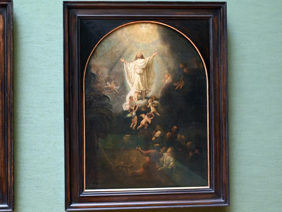 Rembrandt (Rembrandt Harmenszoon van Rijn) (1627–1669), Himmelfahrt Christi, München, Alte Pinakothek, Obergeschoss Saal IX, 1636, Bild 1/2
