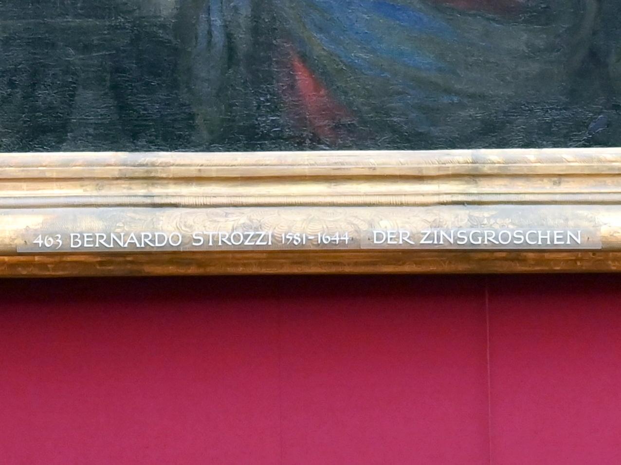 Bernardo Strozzi (1622–1644), Das Gleichnis vom Zinsgroschen, München, Alte Pinakothek, Obergeschoss Saal X, nach 1630, Bild 2/2