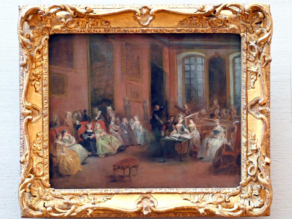 Nicolas Lancret (1723–1743), Konzert im Salon, München, Alte Pinakothek, Obergeschoss Saal XIIa, um 1738, Bild 1/2