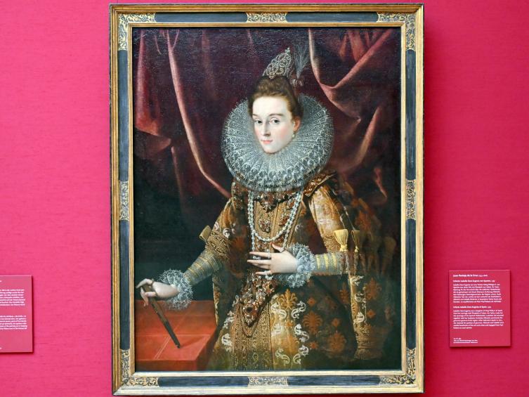 Juan Pantoja de la Cruz (1599–1600), Infantin Isabella Clara Eugenia von Spanien, München, Alte Pinakothek, Obergeschoss Saal XIII, um 1599, Bild 1/2