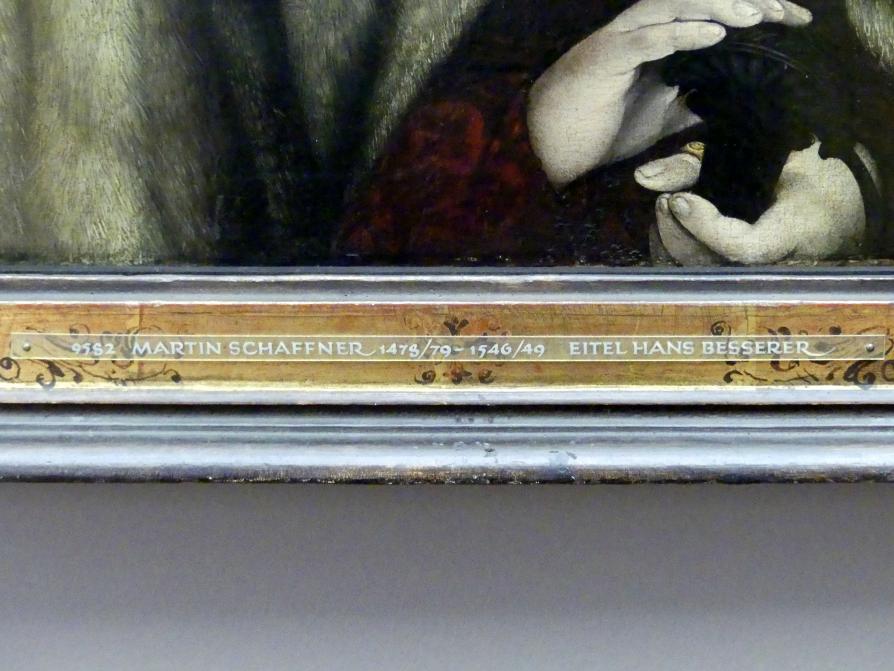 Martin Schaffner (1497–1532), Eitel Hans Besserer, München, Alte Pinakothek, Erdgeschoss Saal IIb, um 1525–1530, Bild 2/2