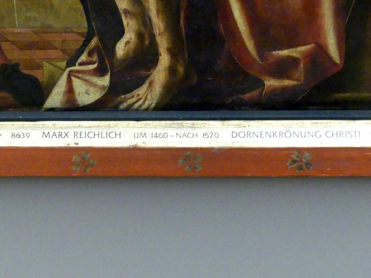 Marx Reichlich (1489–1520), Dornenkrönung Christi, Neustift bei Brixen (Südtirol), Augustiner-Chorherrenstift, jetzt München, Alte Pinakothek, Erdgeschoss Saal II, 1506, Bild 2/2