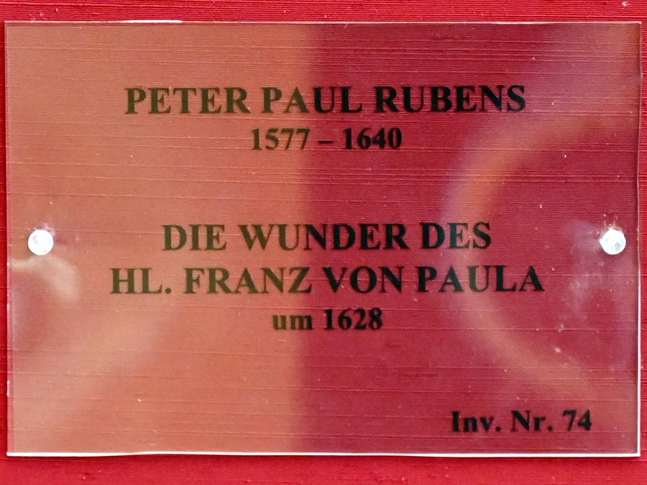 Peter Paul Rubens (1598–1650), Das Wunder des hl. Franz von Paula, München, Alte Pinakothek, Obergeschoss Kabinett 12, um 1628, Bild 2/2