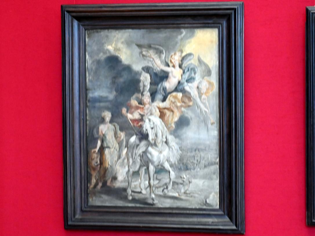 Peter Paul Rubens (1598–1640), Der Triumph von Jülich (Skizze zum Medici-Zyklus), München, Alte Pinakothek, Obergeschoss Kabinett 12, 1622, Bild 1/2