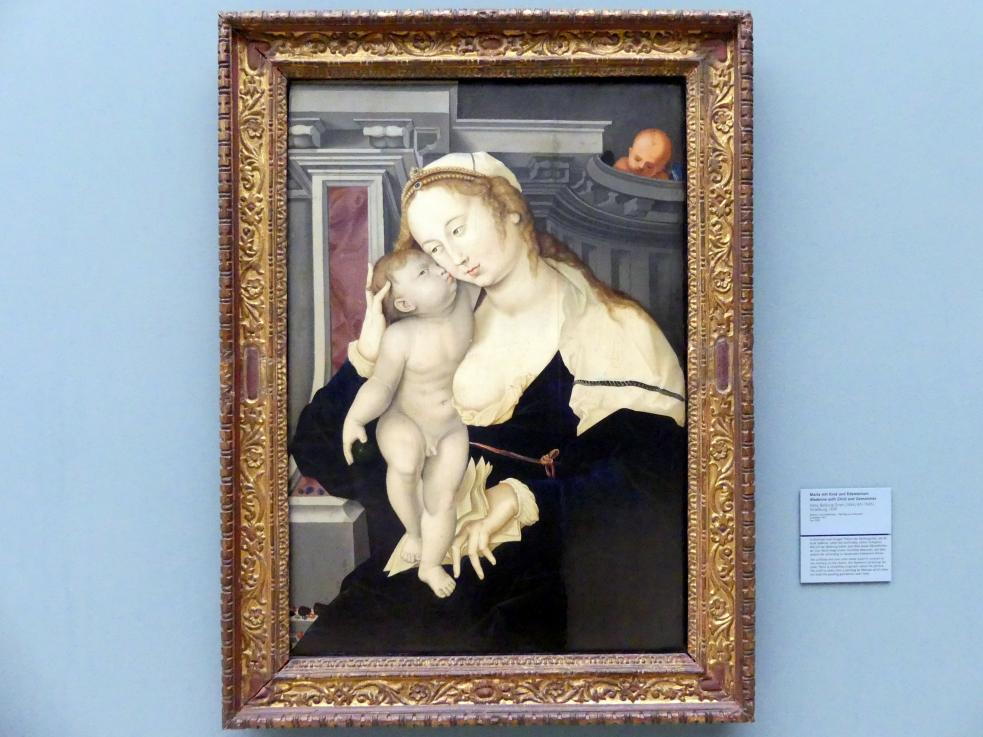 Hans Baldung Grien (1500–1544), Maria mit Kind und Edelsteinen, Nürnberg, Germanisches Nationalmuseum, Saal 111, 1530, Bild 1/2
