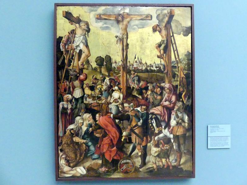 Jörg Breu der Ältere (1501–1534), Kreuzigung Christi, Nürnberg, Germanisches Nationalmuseum, Saal 113, um 1520, Bild 1/2