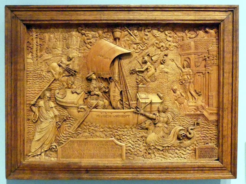 Peter Dell der Ältere (1515–1534), Allegorie des christlichen Heilswegs, Nürnberg, Germanisches Nationalmuseum, Saal 118, 1534, Bild 1/2