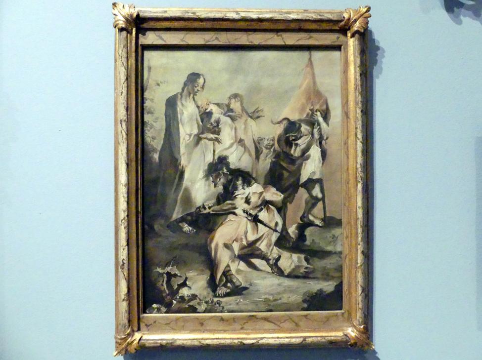 Franz Anton Maulbertsch (Schüler) (1765), Christus und der Hauptmann von Kapernaum, Nürnberg, Germanisches Nationalmuseum, Saal 133, um 1765, Bild 1/2