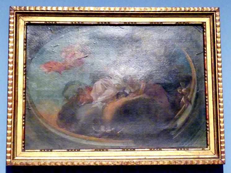 Götterversammlung auf Wolken, Nürnberg, Germanisches Nationalmuseum, Saal 133, um 1760–1770, Bild 1/2