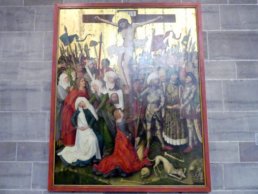 Kreuzigung Christi, Ebern, Pfarrkirche St. Laurentius, jetzt Nürnberg, Germanisches Nationalmuseum, Saal 39, um 1455