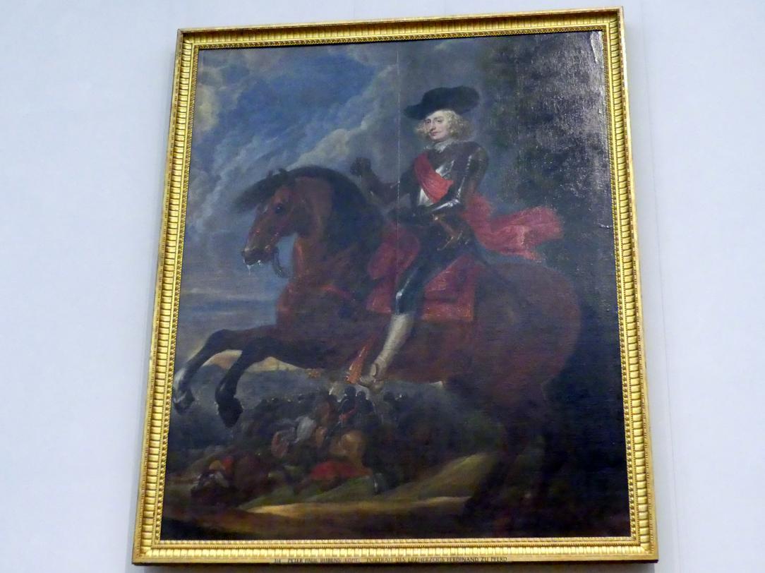 Peter Paul Rubens (Kopie) (1613–1795), Portrait des "Erzherzogs" Ferdinand zu Pferd, Neuburg an der Donau, Staatsgalerie Neuburg, Undatiert