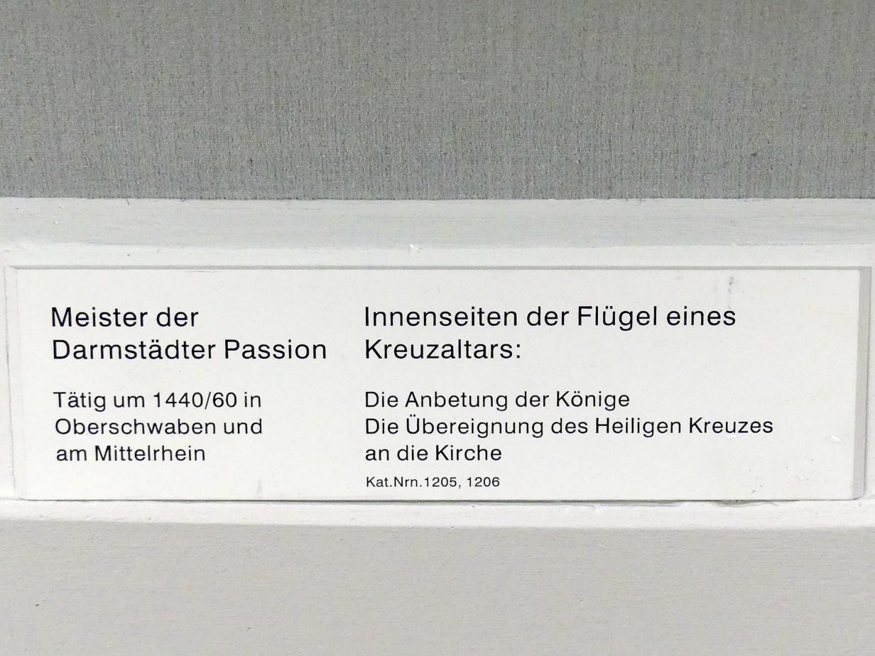 Meister der Darmstädter Passion (1435–1460), Innenseiten der Flügel eines Kreuzaltares, Berlin, Gemäldegalerie ("Berliner Wunder"), Saal II, um 1440–1460, Bild 2/2