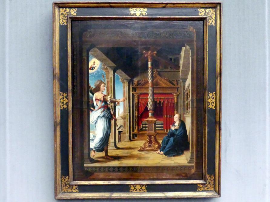Die Verkündigung an Maria, Berlin, Gemäldegalerie ("Berliner Wunder"), Saal VI, um 1520, Bild 1/2