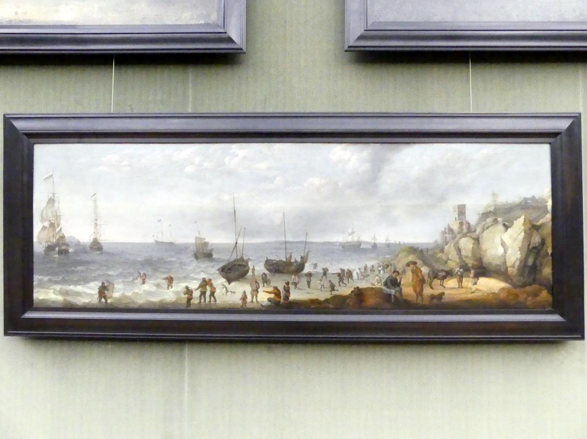 Adam Willaerts (1624–1651), Meeresufer mit Fischern, Der Fischfang, Berlin, Gemäldegalerie ("Berliner Wunder"), Saal IX, Undatiert, Bild 1/2