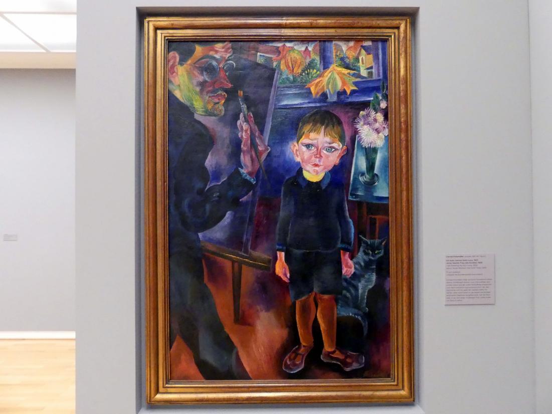 Conrad Felixmüller (1917–1930), Ich male meinen Sohn Luca, Regensburg, Ostdeutsche Galerie, Saal 9, 1923