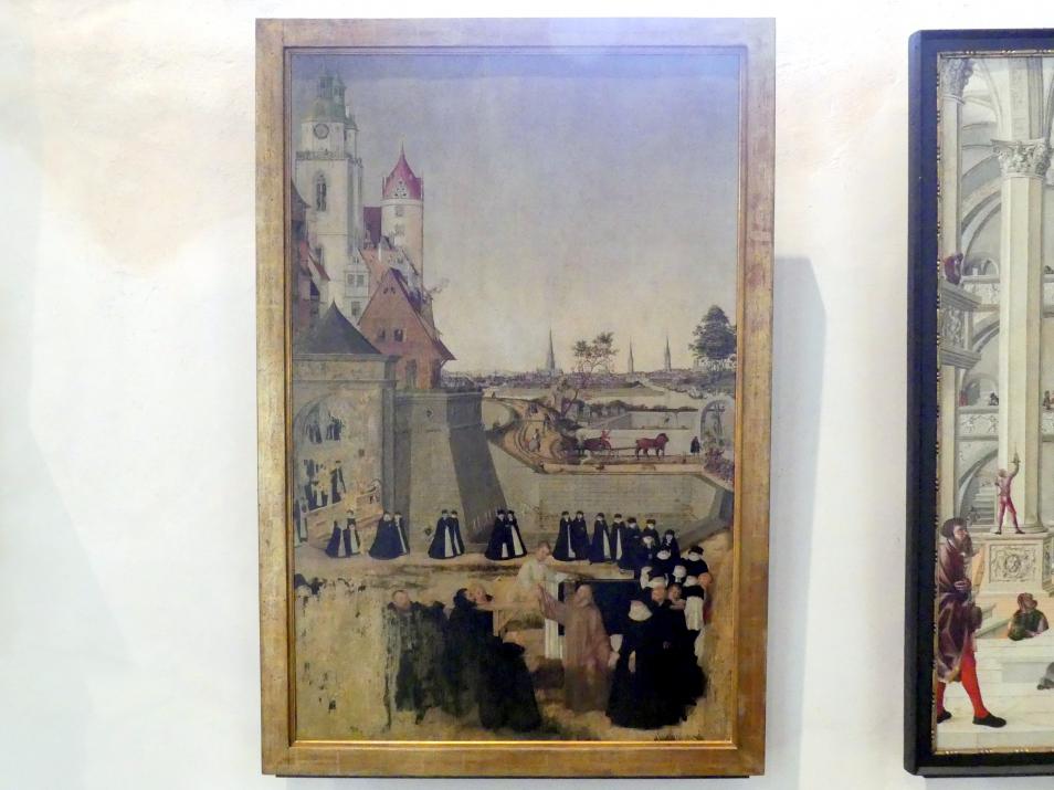 Lucas Cranach der Jüngere (1537–1586), Die Auferweckung des Jünglings Nain, Lutherstadt Wittenberg, Stadt- und Pfarrkirche St. Marien, um 1573, Bild 1/2