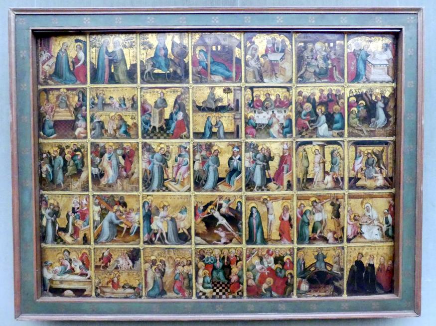 Das Leben Christi, Berlin, Gemäldegalerie ("Berliner Wunder"), Kabinett 4, um 1410–1420, Bild 1/2