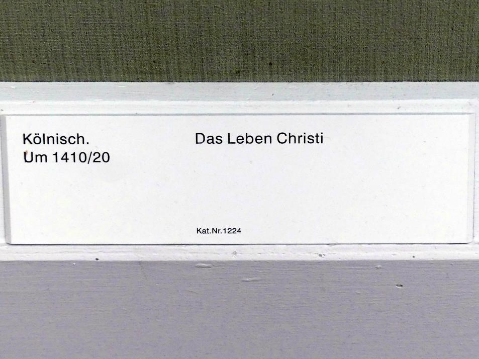 Das Leben Christi, Berlin, Gemäldegalerie ("Berliner Wunder"), Kabinett 4, um 1410–1420, Bild 2/2