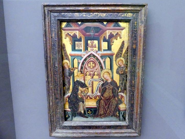 Joseph erkennt in Maria die Mutter des Messias, Berlin, Gemäldegalerie ("Berliner Wunder"), Kabinett 4, um 1350–1360, Bild 1/2