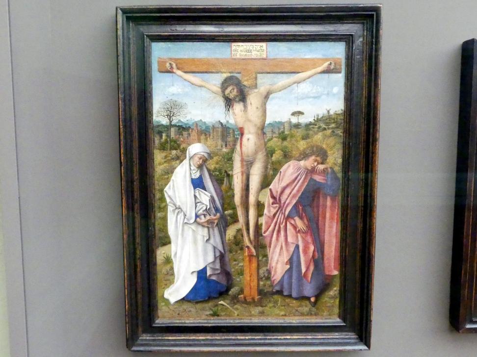 Jan van Eyck (Nachfolger) (1440–1441), Christus am Kreuz, Berlin, Gemäldegalerie ("Berliner Wunder"), Kabinett 4, um 1440