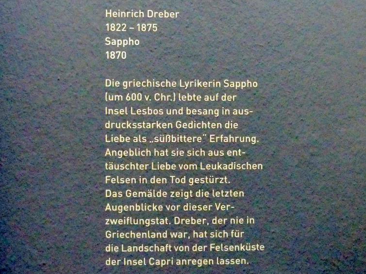 Heinrich Dreber (1870), Sappho, München, Sammlung Schack, Obergeschoss Saal 17, 1870, Bild 2/2