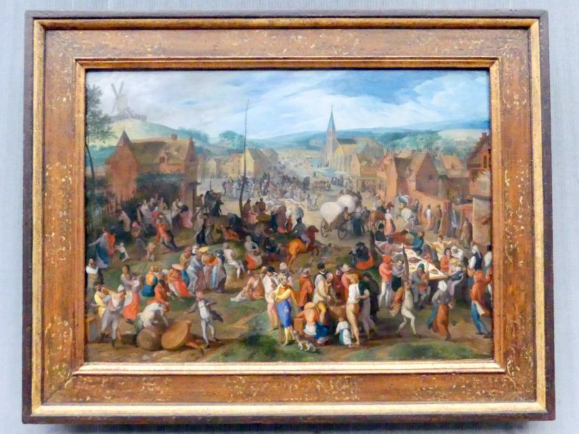 Gillis Mostaert (1550–1585), Dorfkirmes, Berlin, Gemäldegalerie ("Berliner Wunder"), Kabinett 8, Undatiert