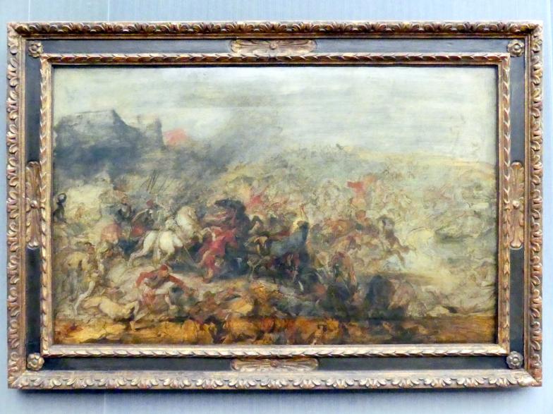 Peter Paul Rubens (1598–1650), Die Eroberung von Tunis durch Karl V. (1535), Berlin, Gemäldegalerie ("Berliner Wunder"), Kabinett 9, um 1638–1639, Bild 1/2