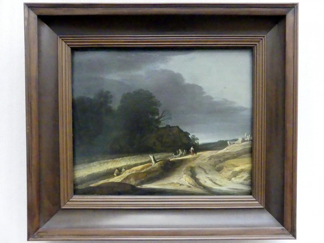 Pieter Dircksz. van Santvoort (1625), Landschaft mit Feldweg und Bauernhaus, Berlin, Gemäldegalerie ("Berliner Wunder"), Kabinett 12, 1625, Bild 1/2