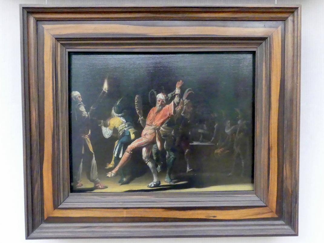 Willem Cornelisz Duyster (1620–1635), Fastnachtsnarren, Berlin, Gemäldegalerie ("Berliner Wunder"), Kabinett 13, um 1620, Bild 1/2