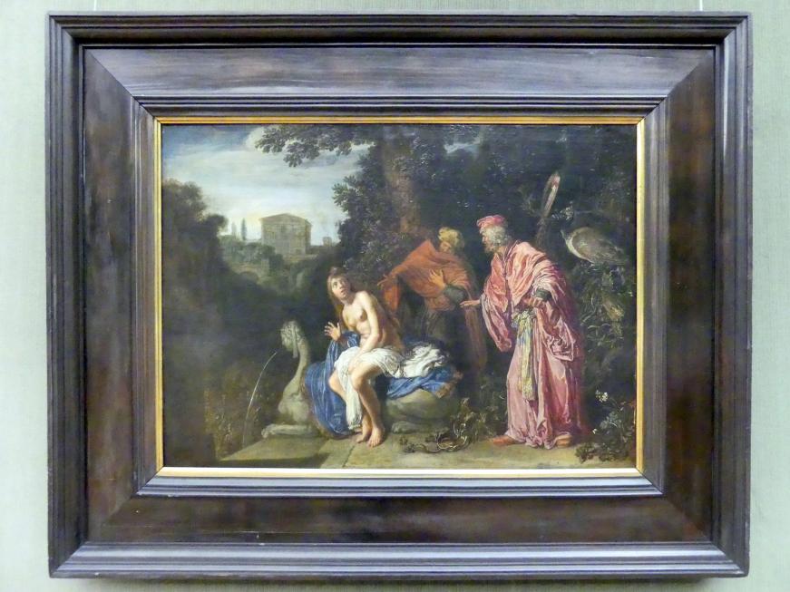 Pieter Lastman (1608–1629), Susanna und die beiden Alten, Berlin, Gemäldegalerie ("Berliner Wunder"), Kabinett 16, 1614, Bild 1/2