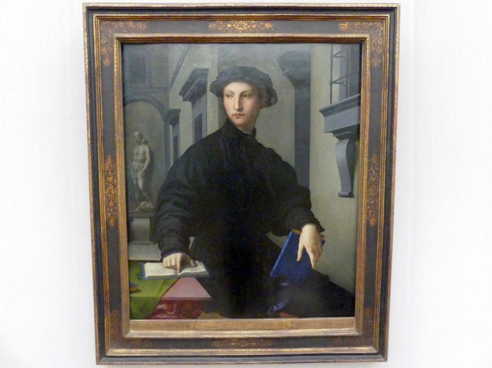 Agnolo di Cosimo di Mariano (Bronzino) (1526–1562), Ugolino Martelli (1519-1592), Berlin, Gemäldegalerie ("Berliner Wunder"), Kabinett 30, 1536–1537, Bild 1/2