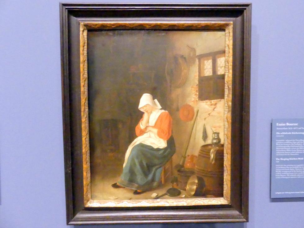 Esaias Boursse (1662), Die schlafende Küchenmagd, Berlin, Gemäldegalerie ("Berliner Wunder"), Wandelhalle, Undatiert, Bild 1/2