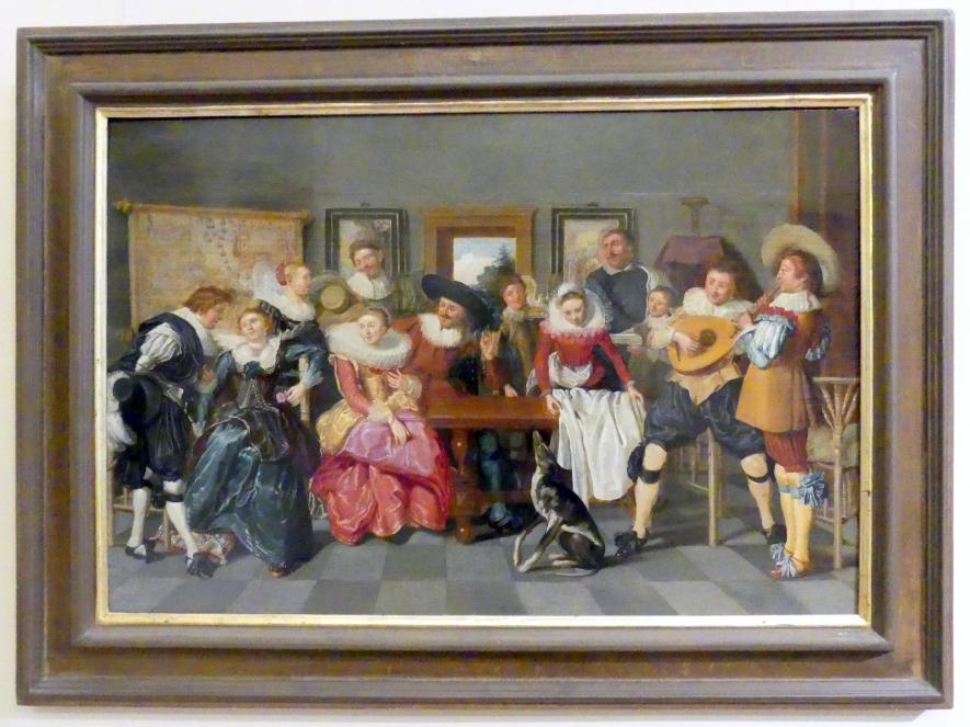 Dirck Hals (1620–1662), Fröhliche Musikgruppe, Prag, Nationalgalerie im Palais Sternberg, 2. Obergeschoss, Saal 1, Undatiert