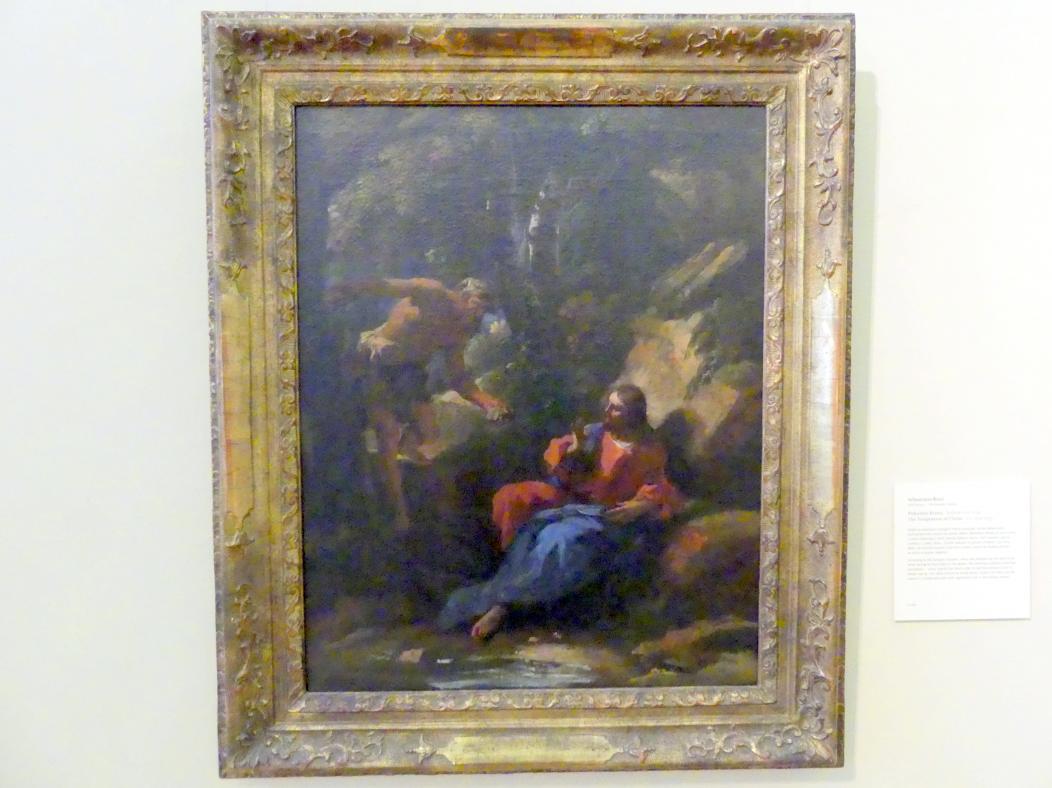 Sebastiano Ricci (1692–1733), Versuchung Christi, Prag, Nationalgalerie im Palais Sternberg, 2. Obergeschoss, Saal 9, um 1720–1730, Bild 1/2