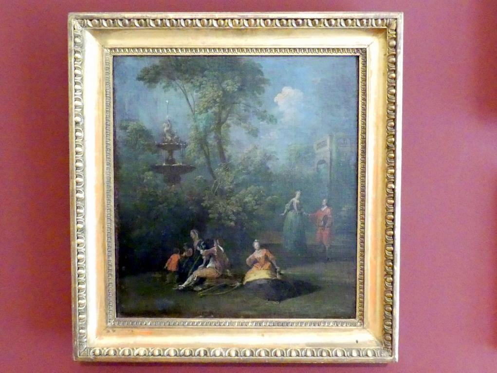 Norbert Grund (1751–1755), Zeitvertreib im Park I, Prag, Nationalgalerie im Palais Sternberg, 2. Obergeschoss, Saal 10, Undatiert, Bild 1/2