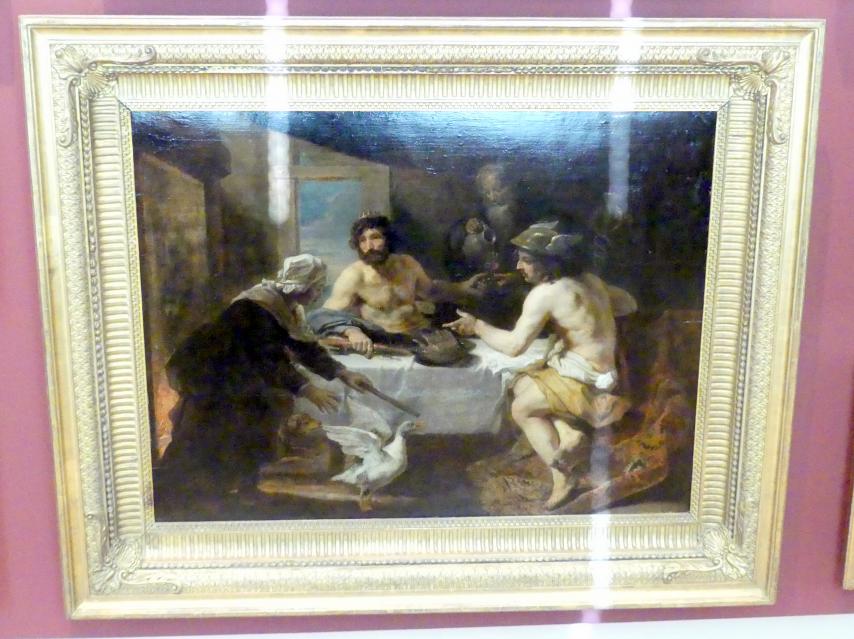 David Ryckaert III. (1649–1655), Jupiter und Merkur besuchen Philemon und Baucis, Prag, Nationalgalerie im Palais Sternberg, 2. Obergeschoss, Saal 10, Undatiert, Bild 1/2