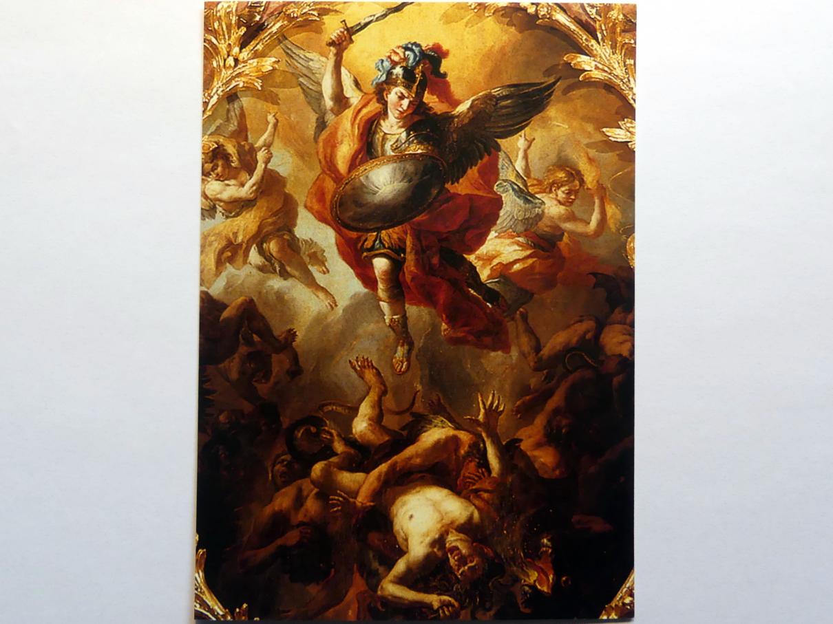 Johann Michael Rottmayr (1674–1730), Erzengel Michael, Melk, Benediktinerkloster Stift Melk, Stiftskirche St. Peter und Paul, 1723, Bild 1/2