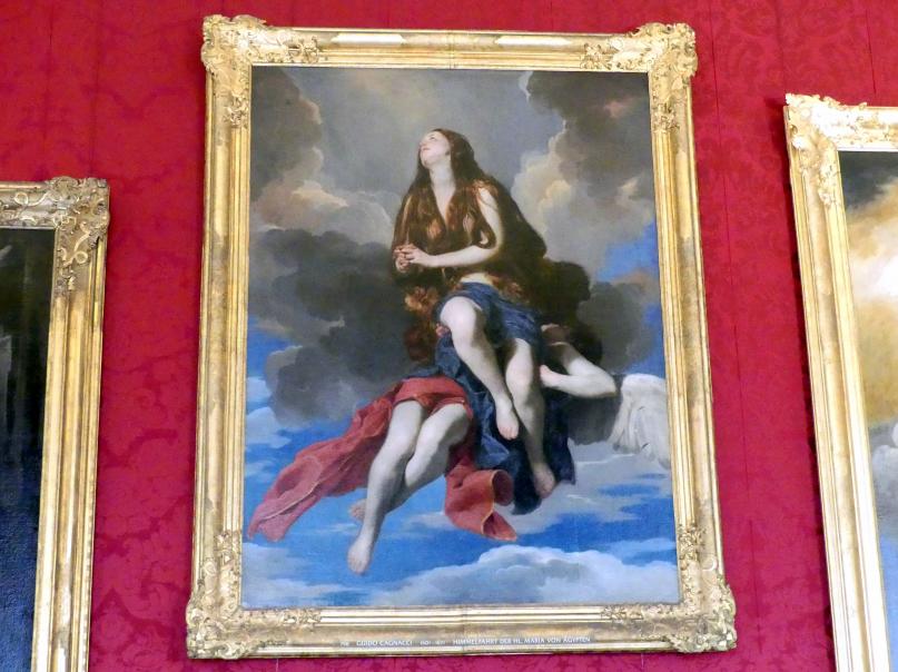Guido Cagnacci (1642–1660), Himmelfahrt der hl. Maria von Ägypten, Schleißheim, Staatsgalerie im Neuen Schloss, Große Galerie, Undatiert