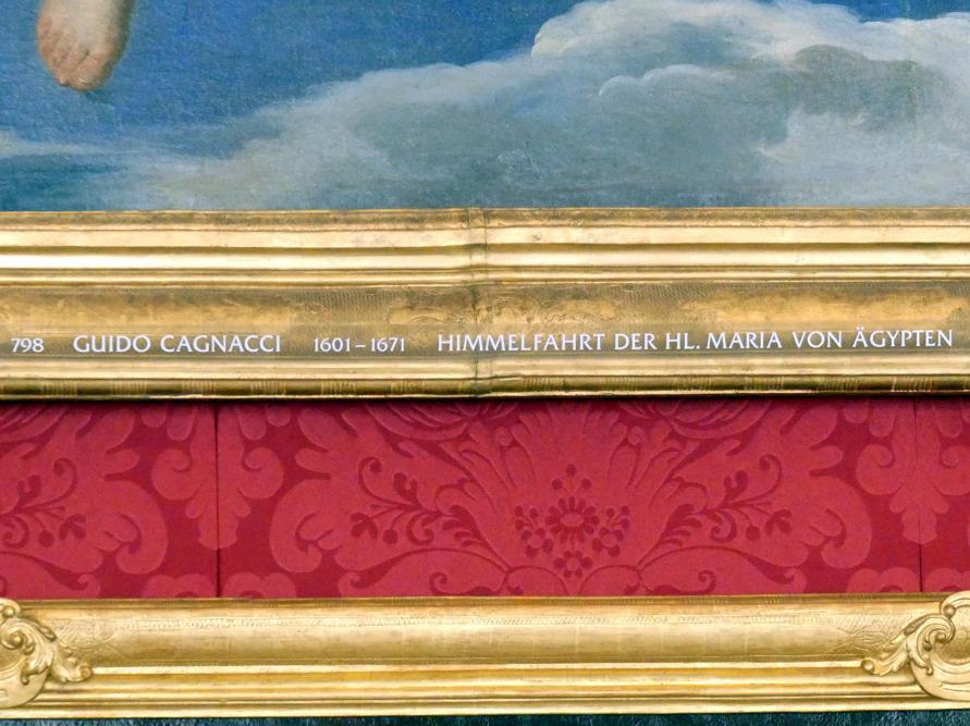 Guido Cagnacci (1642–1660), Himmelfahrt der hl. Maria von Ägypten, Schleißheim, Staatsgalerie im Neuen Schloss, Große Galerie, Undatiert, Bild 2/2