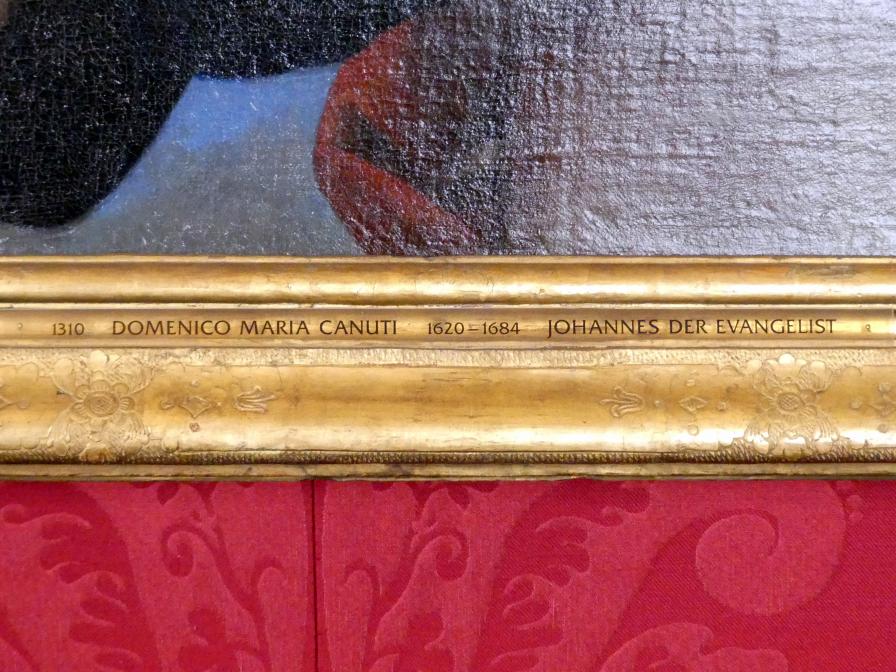 Domenico Maria Canuti (1671), Johannes der Evangelist, Schleißheim, Staatsgalerie im Neuen Schloss, Große Galerie, Undatiert, Bild 2/2