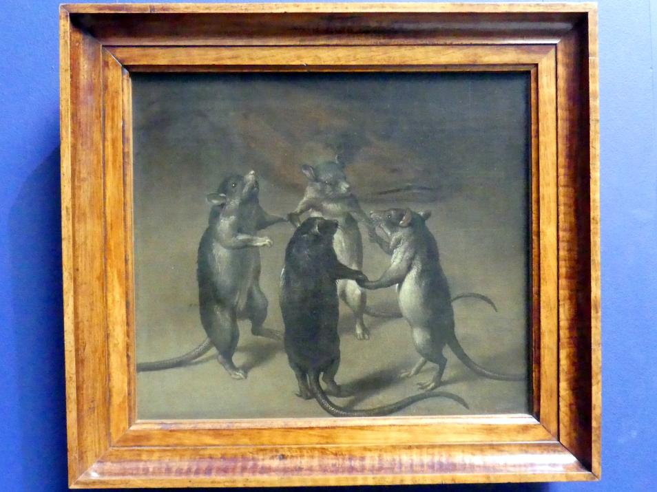 Ferdinand van Kessel (1690), Der Tanz der Ratten, Frankfurt am Main, Städel Museum, 2. Obergeschoss, Saal 5, um 1690, Bild 1/2
