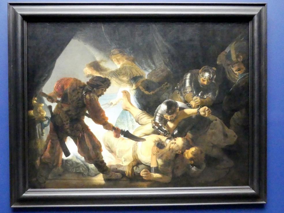 Rembrandt (Rembrandt Harmenszoon van Rijn) (1627–1669), Die Blendung Simsons, Frankfurt am Main, Städel Museum, 2. Obergeschoss, Saal 6, 1636, Bild 1/4