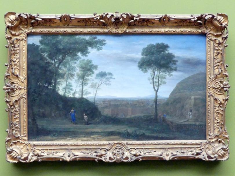 Claude Lorrain (Claude Gellée) (1628–1681), Landschaft mit Christus, der Maria Magdalena erscheint ("Noli me tangere"), Frankfurt am Main, Städel Museum, 2. Obergeschoss, Saal 11, 1681