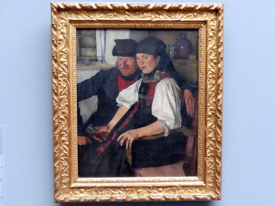 Wilhelm Leibl (1864–1898), Älterer Bauer und junges Mädchen; Das ungleiche Paar, Frankfurt am Main, Städel Museum, 1. Obergeschoss, Saal 5, 1876–1877, Bild 1/4