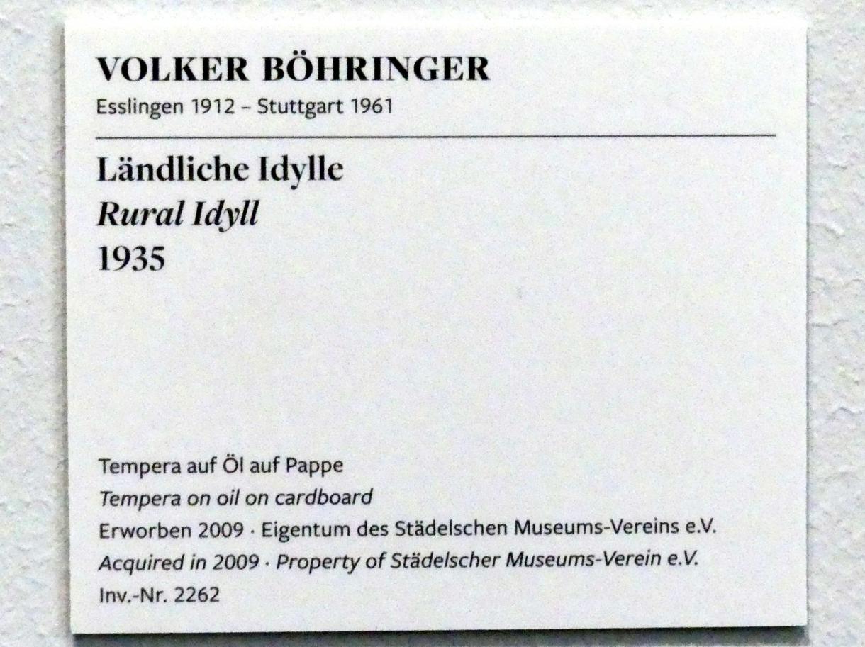 Volker Böhringer (1935), Ländliche Idylle, Frankfurt am Main, Städel Museum, 1. Obergeschoss, Saal 10, 1935, Bild 2/2