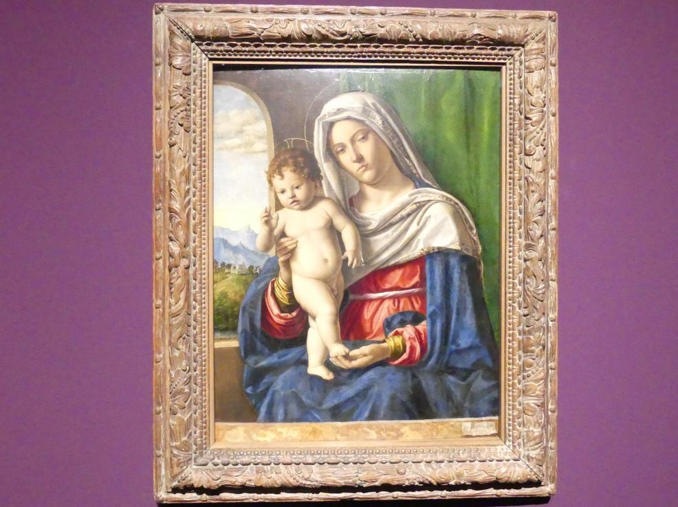 Giovanni Battista Cima (Cima da Conegliano) (1493–1512), Madonna mit Kind, Frankfurt, Städel, Ausstellung "Tizian und die Renaissance in Venedig" vom 13.02. - 26.05.2019, Teil 1, Raum 2, um 1500