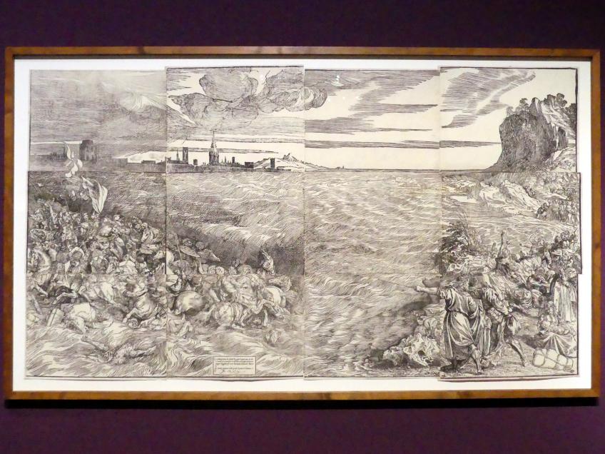 Durchzug durch das rote Meer, Frankfurt, Städel, Ausstellung "Tizian und die Renaissance in Venedig" vom 13.02. - 26.05.2019, Teil 1, Raum 3, um 1517