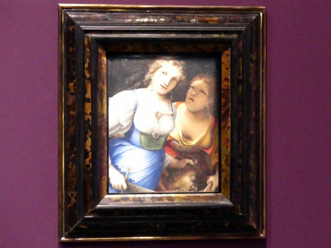 Lorenzo Lotto (1503–1549), Judith mit dem Haupt des Holofernes, Frankfurt, Städel, Ausstellung "Tizian und die Renaissance in Venedig" vom 13.02. - 26.05.2019, Teil 1, Raum 5, 1512